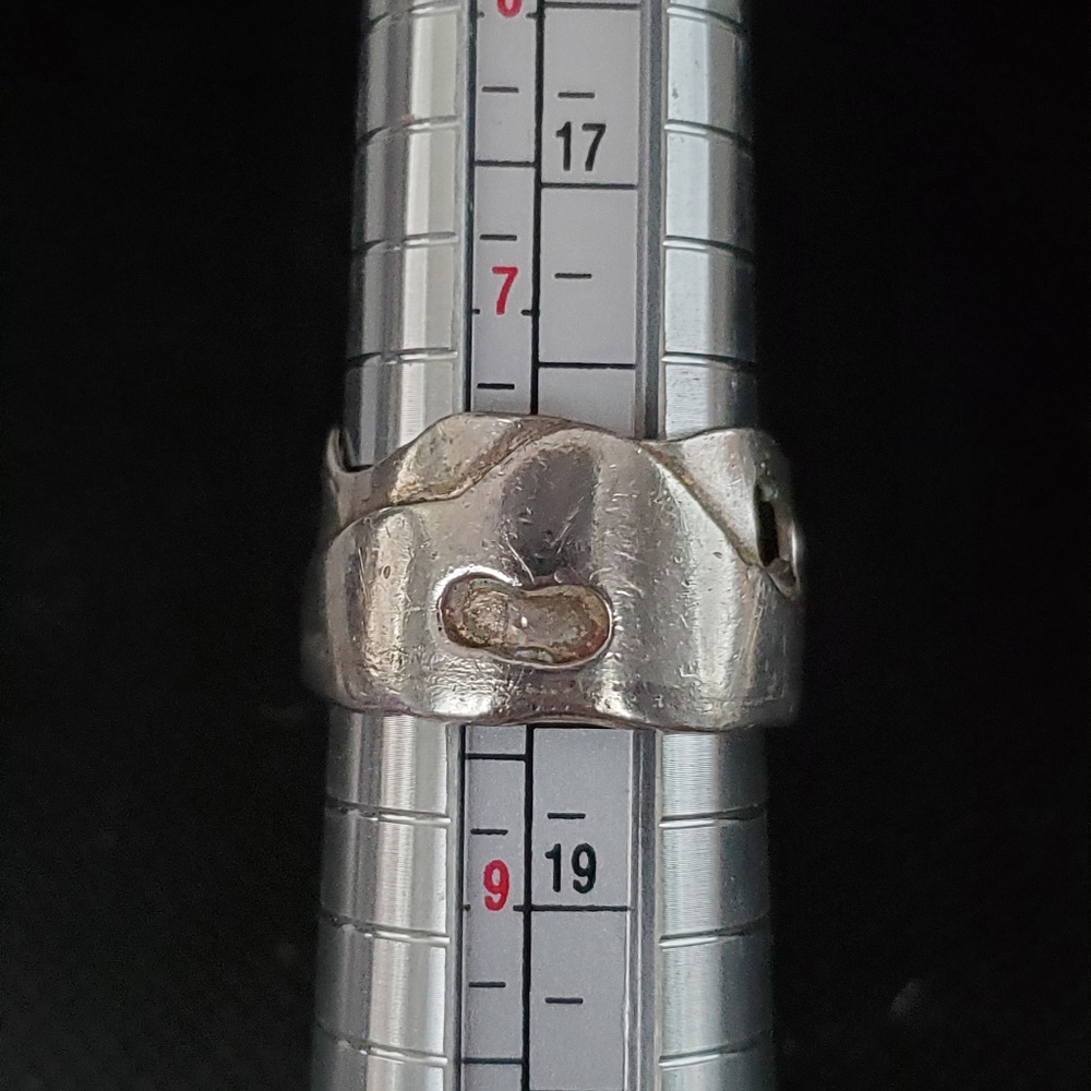 Sterling Silver 1 of a kind Handmade Abstract Ring